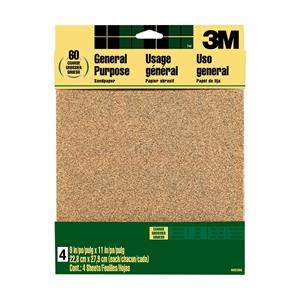 3M ™ schuurpapier aluminiumoxide grof korrel 60 9003NA 22,9cmx27,9cm 4st/pak