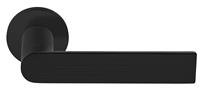 Deurkruk Piet Boon ARC PBA101 deurkruk ongeveerd op rozet - PVD mat zwart