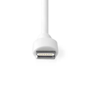 nedis Auto-oplader | 2,4 A | Vaste kabel | Apple Lightning | Zwart