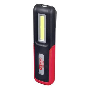 KSTOOLS KS Tools 150.4495 Mobile Werkstatt-Handlampe, knickbar, Schwarz Rot, 3 Watt Cob LED