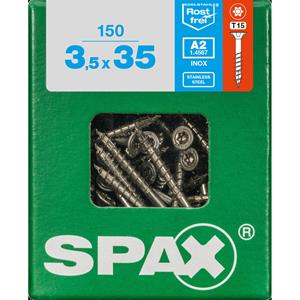 Spax schroef 'T-Star plus A2' RVS 35 x 3,5 mm - 150 stuks