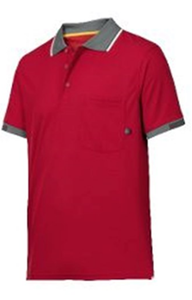 Snickers poloshirt tech rood L