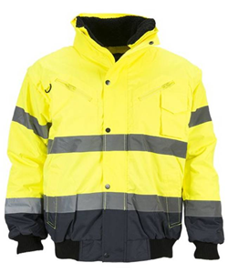 Bomberjack signalisatie geel/navy maat M