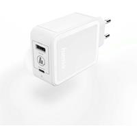 Hama Ladegerät,USB-C+A PD/QC ws (183320) - 