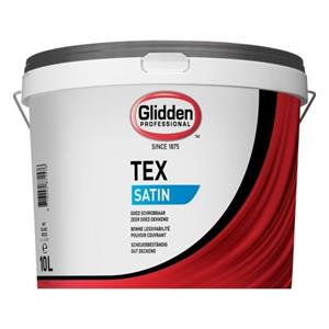 Glidden tex satin wit 10 ltr