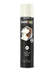 Rust-oleum combicolor zijdeglans ral 9010 wit spuitbus 400 ml