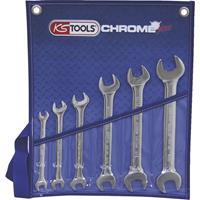 KSTOOLS KS TOOLS CHROMEplus Doppel-Maulschlüssel-Satz, 6-tlg