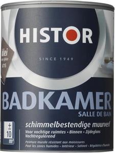 Histor perfect finish muurverf badkamer zijdeglans 6715 klei 1 ltr