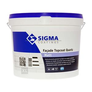 Sigma facade topcoat quartz matt wit 10 ltr