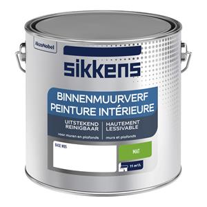 Sikkens binnenmuurverf mat donkere kleur 2.5 ltr