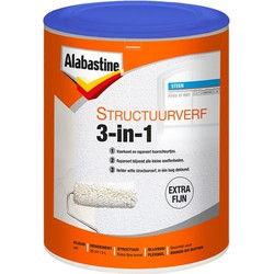 Alabastine structuurverf 3in1 extra fijn wit 5 ltr