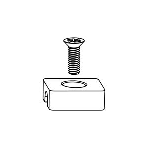 Maco - hs Verriegelungsblock 300/400 kg, silber (103060)