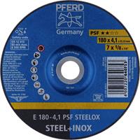 PFERD 62017950 E 180-4,1 PSF STEELOX Schruppscheibe gekröpft 180mm 22.23mm 10St.