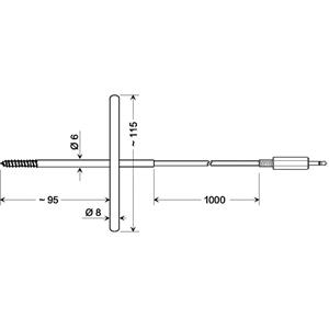 Greisinger GGF 175 Gefriergutfühler -70 bis 200°C Fühler-Typ Pt1000