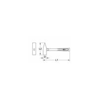 KSTOOLS KS Tools BRONZEplus Vorschlaghammer 8000 g, mit Fiberglasstiel