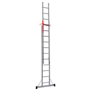 Praxis Professionele schuifladder 2-delig 2x12-treeds