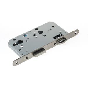 D4E Rolschootslot PC72, afgeronde voorplaat roestvaststaal afmeting 235x20x3mm, doornmaat=60mm, schoot is omkeerbaar