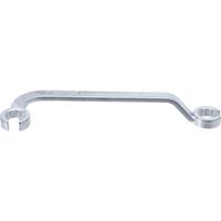 BGS TECHNIC Doppel-Ringschlüssel, offen | für Diesel-Einspritzleitungen | SW 17 mm - 