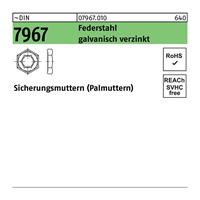Diverse Sicherungsmutter DIN 7967 M 36 Federstahl galvanisch verzinkt - 