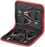 Plier-set 5 pcs. with insulated grip for electricians and electronic t