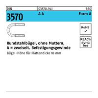 Diverse Rundstahlbügel DIN 3570 o.Mutter A 52 / NW 40 A 4