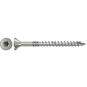 Fischer Power-Fast 5 x 80 countersunk head A4 partial thread TX star recess (100 pcs.)