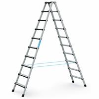Comfortstep B Stehleiter mit gepolsterter Stufen-Vorderkante 2x10 Stufen - Zarges