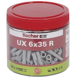 Fischer Universele pluggen 35 mm 6 mm 531027 1 stuk(s)