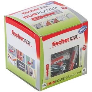 Fischer DUOPOWER 8x40 S PH LD 2-componenten plug 40 mm 8 mm 535464 50 stuk(s)