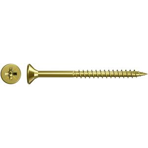 fischer - Spanplattenschraube FSP II, Senkkopf, gelb-vz, TG, PZ 4,5x60