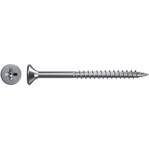fischer - Spanplattenschraube FSP II, Senkkopf, blau-vz, TG, PZ 5,0x100