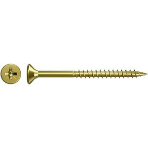 fischer - Spanplattenschraube FSP II, Senkkopf, gelb-vz, TG, PZ 5,0x100