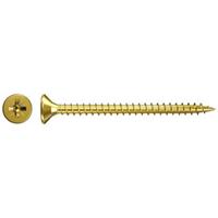 Fischer 551209 Spanplattenschrauben 5mm 30mm Kreuzschlitz Pozidriv galvanisch verzinkt 500St.