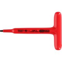 KSTOOLS KS TOOLS T-Griff-Torx-Stiftschlüssel mit Schutzisolierung, T30, 160 mm