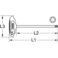 KSTOOLS KS TOOLS T-Griff-Torx-Stiftschlüssel, T8