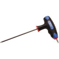 BGS TECHNIC Schraubendreher mit T-Griff und seitlicher Klinge | T-Profil (für Torx) T20