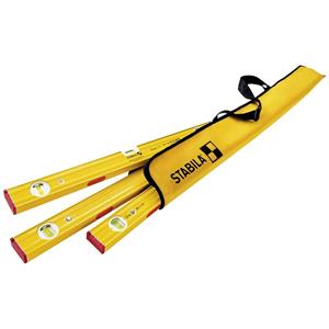 STABILA MESSGERÄTE Stabila Leichtmetallwasserwaage 80 ASM Pro Set 120cm 60cm 30cm Tasche magnetisch