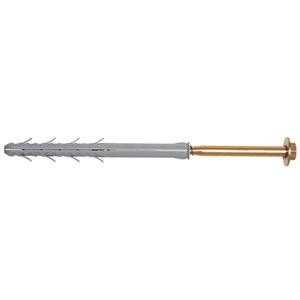 Fischer nylon constructieplug S 16 H 160 RSS + zeskantkopschroef en sluitring 4 st