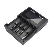 XTAR VC4-Serie - USB-Ladegerät für 4 Lithium-Ionen-Akkus, schwarz
