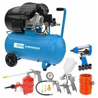GüDE Druckluftkompressor Kompressor SET 405/10/50 15 TLG 10 Bar 50 Liter