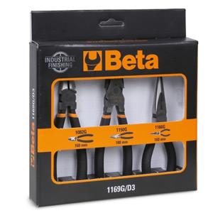 Beta Tools 3-delige Tangenset 1169G/D3 met PVC handvatten
