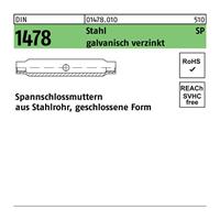 Diverse Spannschlossmutter DIN 1478 geschlossen SP M 20 Stahl 3.6 galvanisch verzinkt
