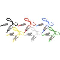 Voltcraft MSB-501 Meetsnoerenset [Banaanstekker 4 mm - Banaanstekker 4 mm] 0.50 m 12 stuk(s)