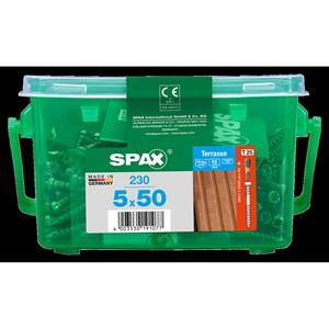 Spax schroef A2 RVS 50 x 5 mm - 230 stuks