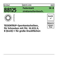 TECKENTRUP Sperrkantscheibe R 88125 B 12x32,3 x2,8 Federstahl zinklamellenbeschichtet