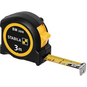 Stabila Taschenbandmaß BM 100, 3 m, metrische Skala