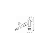 KSTOOLS KS Tools 3/8 CHROMEplus Bit-Stecknuss Torx mit Stirnlochbohrung,lang, TB50