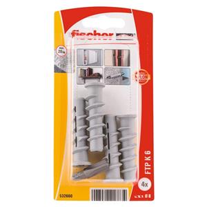 Turbo cellenbetonanker 8x50mm - FTP K 6 - nylon (Per 4 stuks)