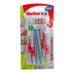 Fischer plug Duopower met schroef 8x65mm (Per 4 stuks)