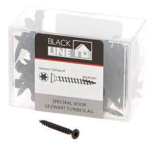 Hoenderdaal blackline spaanplaatschroef 3,5x20mm - platkop - T20 (Per 100 stuks)